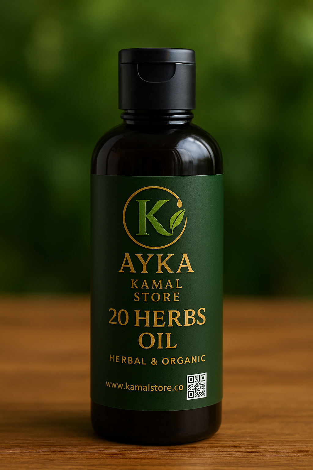 Ayka Herbal Hair Oil by Kamal Store – 20 Herbs Formula for Hair Growth, Shine & Strength | 100% Natural & Chemical-Free