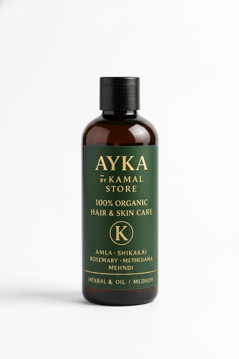 AYKA Organic Hair Oil by Kamal Store: Stops Hair Fall, Boosts Growth & Shine (100ml)
