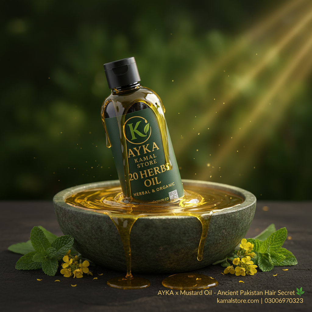 AYKA Hair Growth Oil 200ML – 20+ Herbs | Stops Hair Fall & Grows New Hair