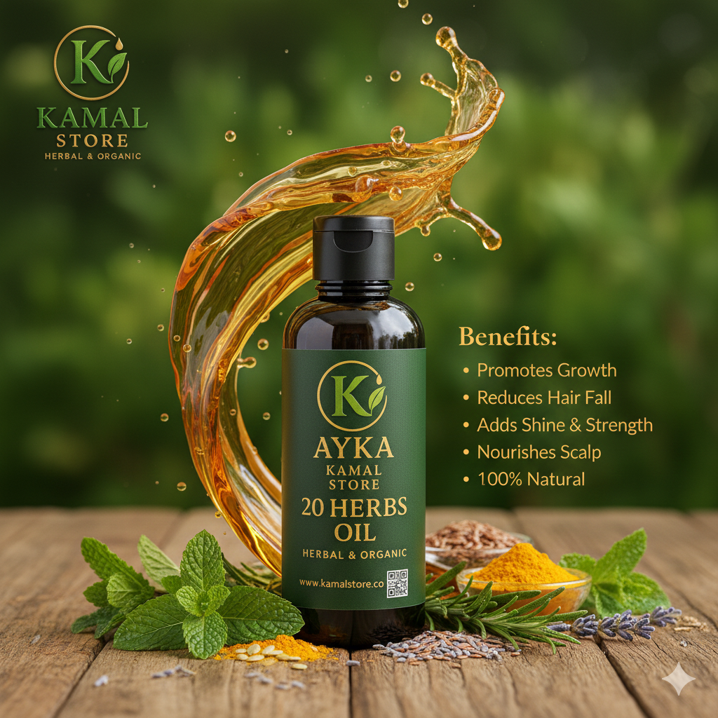 Ayka Organic Hair Growth Oil – Natural Hair Fall Control & Anti-Dandruff Formula
